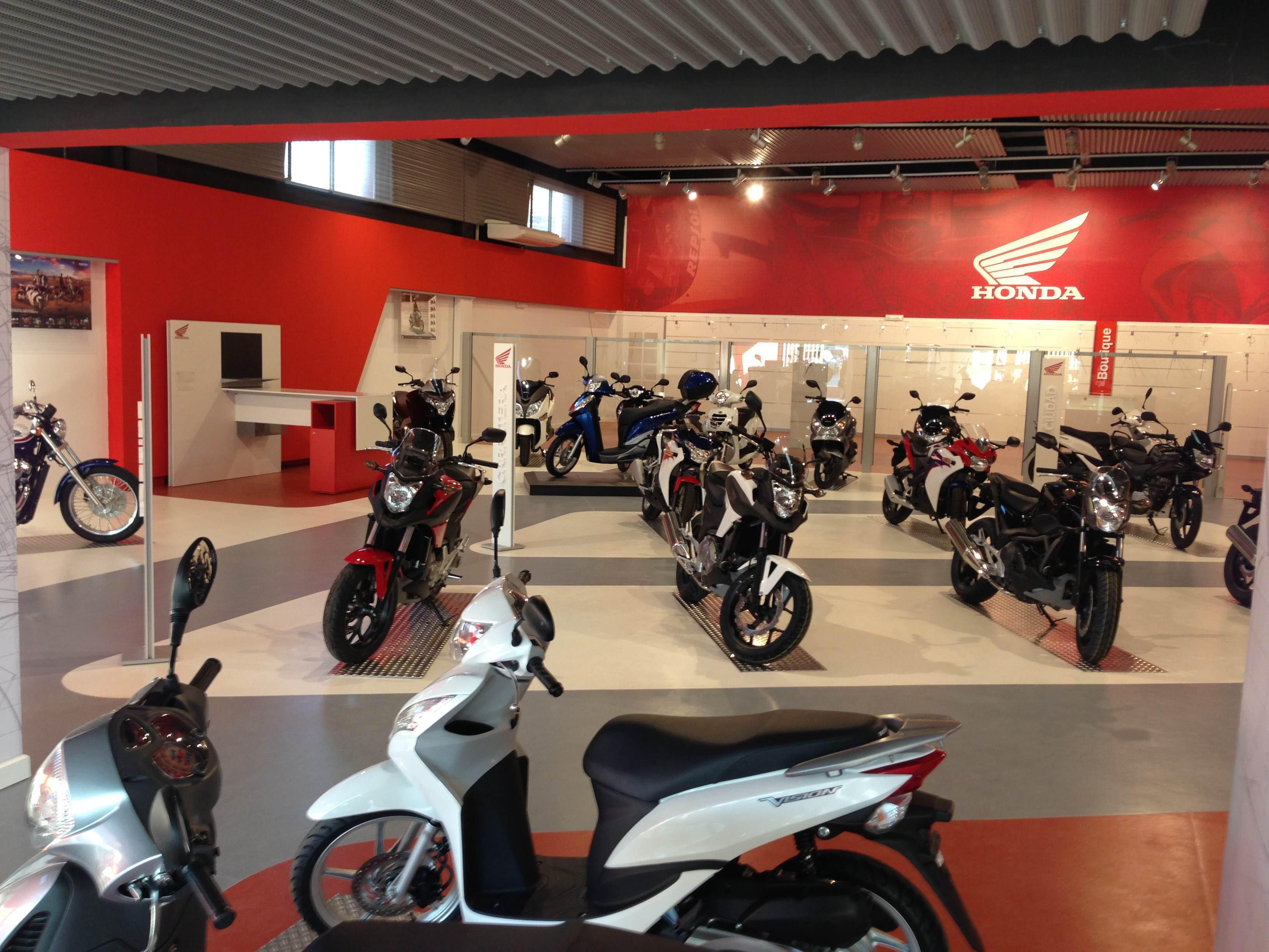 Interior motos Honda Sevilla